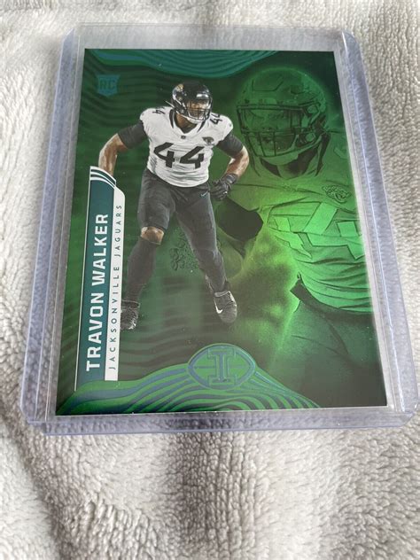 2022 Panini Illusions Travon Walker Emerald Rookie RC Jacksonville