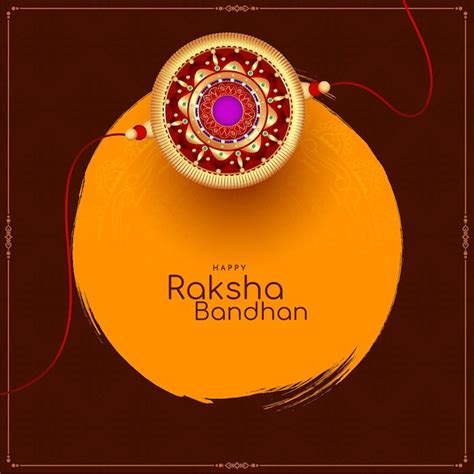 Feliz Raksha Bandhan Festival Indiano Fundo Cultural Decorativo Vetor