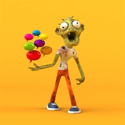 Premium Photo | Fun zombie animation