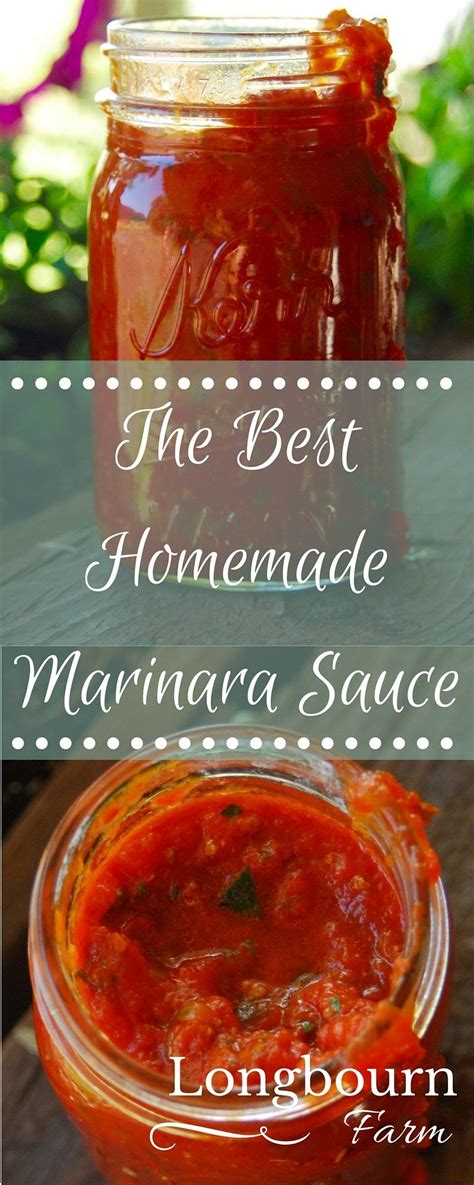 The Best Homemade Marinara Sauce • Longbourn Farm Recipe Homemade Marinara Marinara Sauce