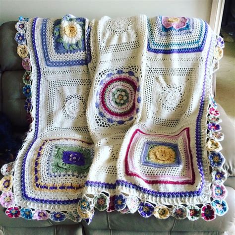 Ravelry Bloomin Blanket Pattern By Helen Shrimpton