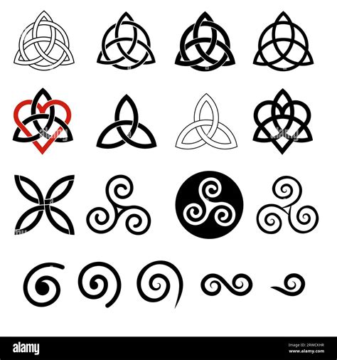 Celtic style knots collection, vector illustration Stock Vector Image ...