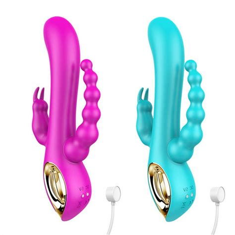 Imimi 10 Speed Three Head Vibration Rabbit Vibrator Triple Stimulation