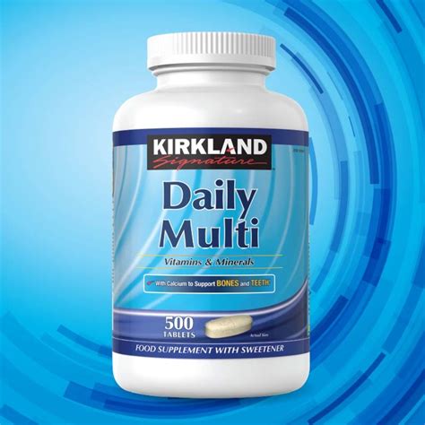 Kirkland Signature Daily Multivitamins And Minerals 500 Tablets 16 Months Supply Costco Uk