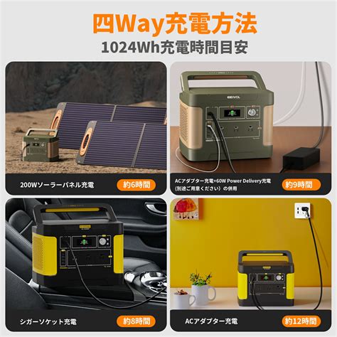 【楽天市場】【クーポン利用後55000円19 20時から】防災応援 楽天1位23冠達成！evopow ポータブル電源1000 大容量