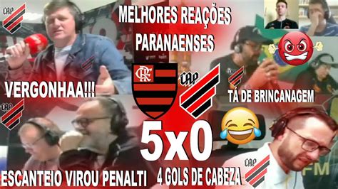 MELHORES REAÇÕES PARANAENSES AO FLAMENGO 5X0 ATHLÉTICO PR NO