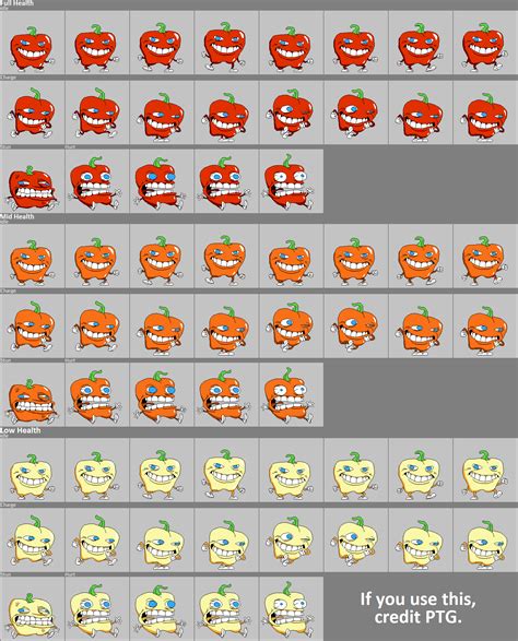 The Spriters Resource Full Sheet View Pizza Tower Pepperman Demo