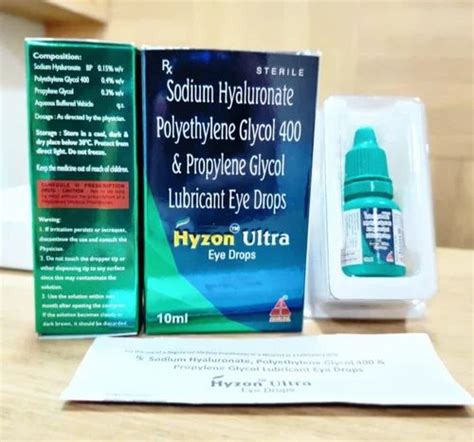 Sodium Hyaluronate Polyethylene Glycol 400 And Propylene Glycol Lubricant Eye Drops At ₹ 449