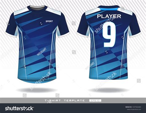 Sports T Shirt Template Uniform Design Stock Vector (Royalty Free ...