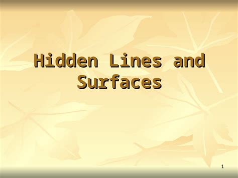 PPT Hidden Lines Surfaces DOKUMEN TIPS