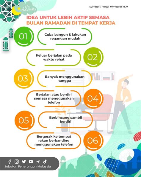 Idea Untuk Lebih Aktif Semasa Ramadan Di Tempat Kerja Malaysiaaktif