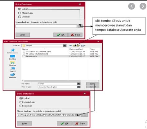 Cara Membuka Database Gdb Di Software Accurate Dan Simpan Dengan Alias