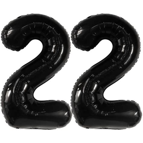 KatchOn, 22 Balloon Number Black - 40 Inch, 22 Number Balloons | Black ...