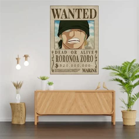 Zoro Wanted Poster Buy Zoro Wanted Poster Online