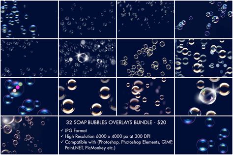 Free Photoshop Bubble Overlay Bundle Free Bubble Overlays For Photoshop