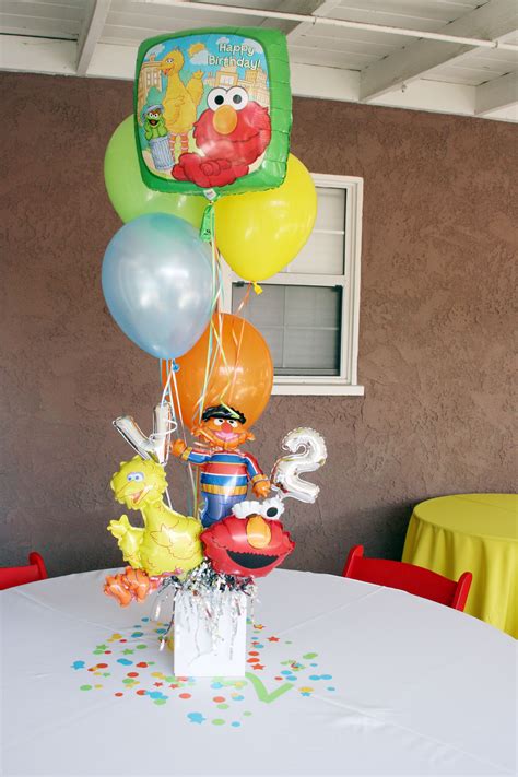 Sesame Street Party Balloon Centerpiece Elmo