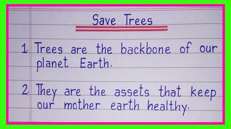 Lines On Save Trees In English Save Trees Essay Lines Essay On