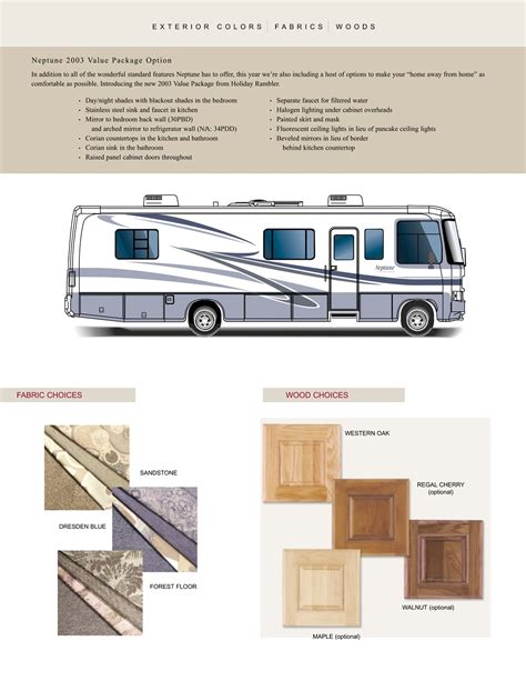 2003 Holiday Rambler Neptune Brochure Download Rv Brochures