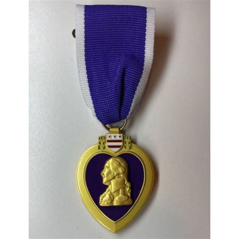 Sold Price Us Army Purple Heart Medal Od Honor For Military Merit