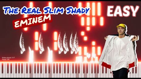 The Real Slim Shady Piano Tutorial EASY YouTube