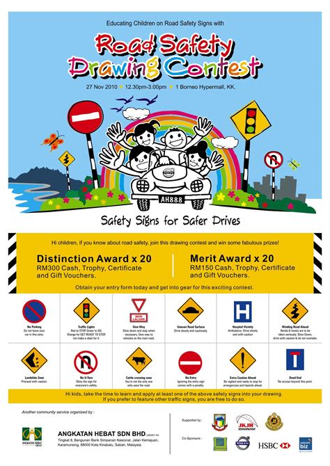 Road Safety Posters For Drawing Competition