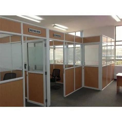 Aluminium Board Glass Office Partition At Rs Square Feet