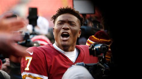 Dwayne Haskins takes selfies with fans during final snap - Sports ...