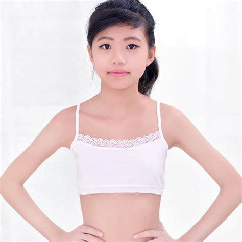 Tanks & Camis 3pc Teenage Underwear For Girl Children Girls Cutton Lace ...