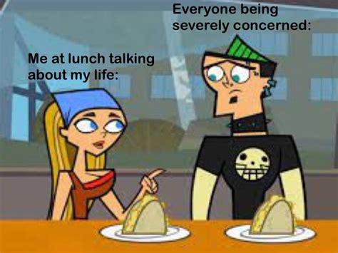 Total Drama Meme Duncan And Lidnesay Drama Funny Total Drama Island