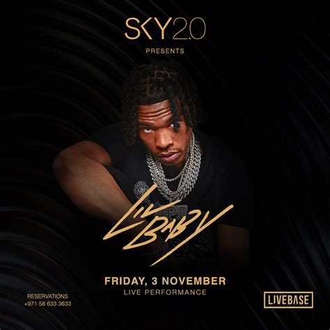 LIL BABY LIVE on Friday 3rd November 2023 in SKY2.0