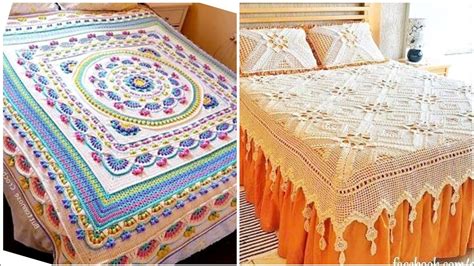 Top Stylish And Trendy Crochet Bed Sheets Designs And Pattern