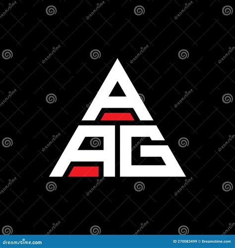 Aag Triangle Letter Logo Design With Triangle Shape Aag Triangle Logo