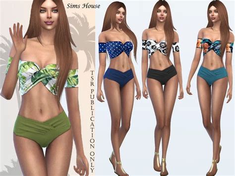 Sims House S Tropics Separate Swimsuit Sims Mods Clothes Sims