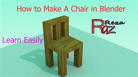 How To Make A Chair In Blender P 2 Tutorial 2021 YouTube