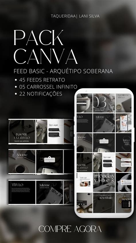 Ideias De Feed Organizado Pack Editáveis No Canva Favorite Publication