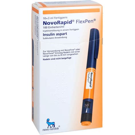 Novorapid Flexpen 100 E ml Injektionslösung in einem Fertigpen 10X3