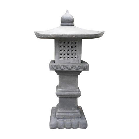 Japanese Garden Lanterns Stone Carved Lighting For Outdoors 36''H ...