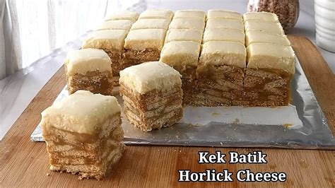 Kek Batik Horlick Cheese Resepi Mudah Tanpa Bakar Tanpa Telur No