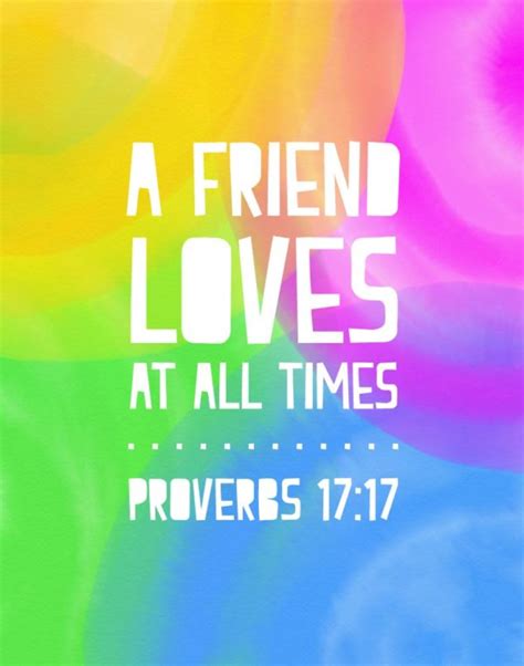 A Friend Loves At All Times Proverbs Seeds Of Faith