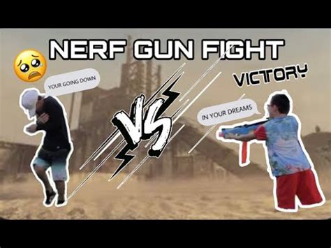 Nerf Gun Fight With My Nephew Youtube