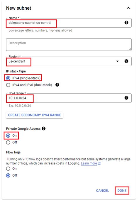 Lab Configure A Custom Vpc In Gcp Dclessons