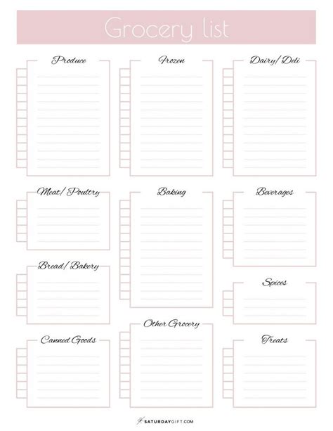 Delightful Grocery Shopping List Free Printable Smart And Savvy