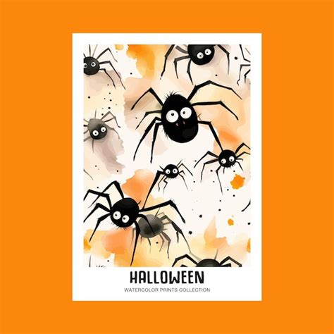 Premium Vector Free Vector Halloween Spooky Spiders Illustration