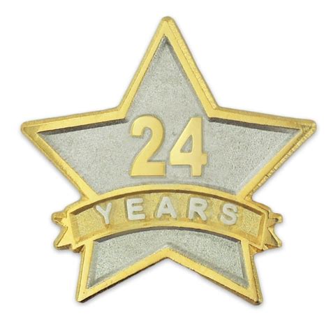 Pinmart S Year Service Award Star Corporate Recognition Dual Plated