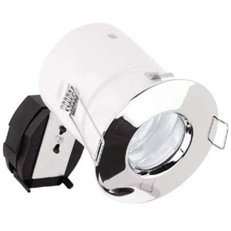 Aurora Lighting Compact IP65 50W Fixed GU10 Polished Chrome Aluminium