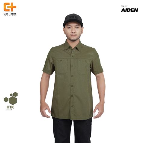 Jual Kemeja Pria Pendek Cartenz Tactical Aiden New Shopee Indonesia