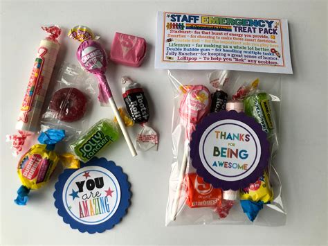 STAFF Emergency Treat Pack Sweet Thoughts Goody Bag Happy Etsy