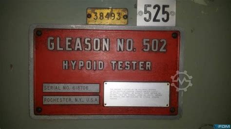 GLEASON No 502 Gear Testing Machine Makina Ist Ikinci El Makina