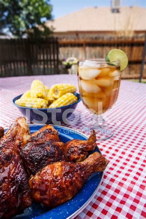 Fried Chicken And Iced Tea Stock Photo Royalty Free Freeimages