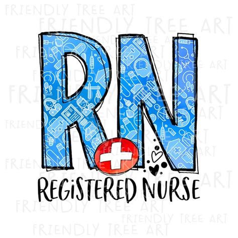 Registered Nurse Rn Png Nurse Png Files For Sublimation Etsy